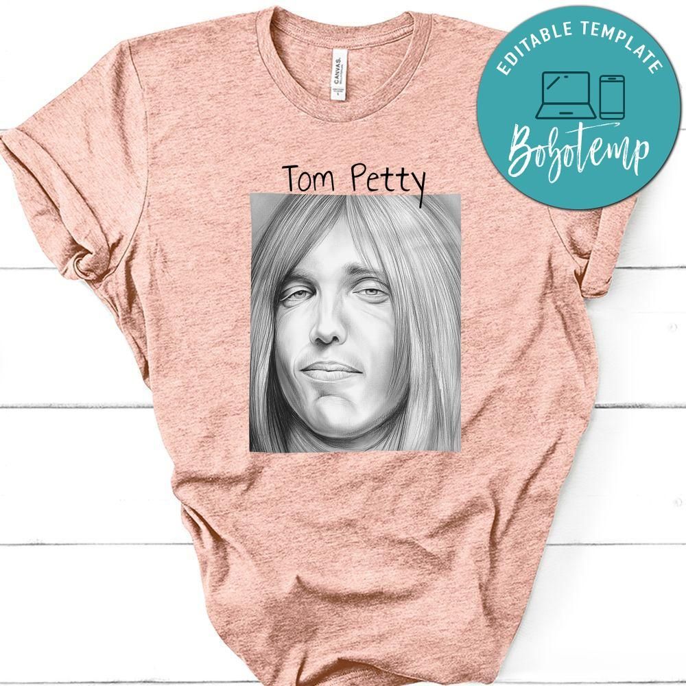 Tom Petty Hand Draw White Shirt