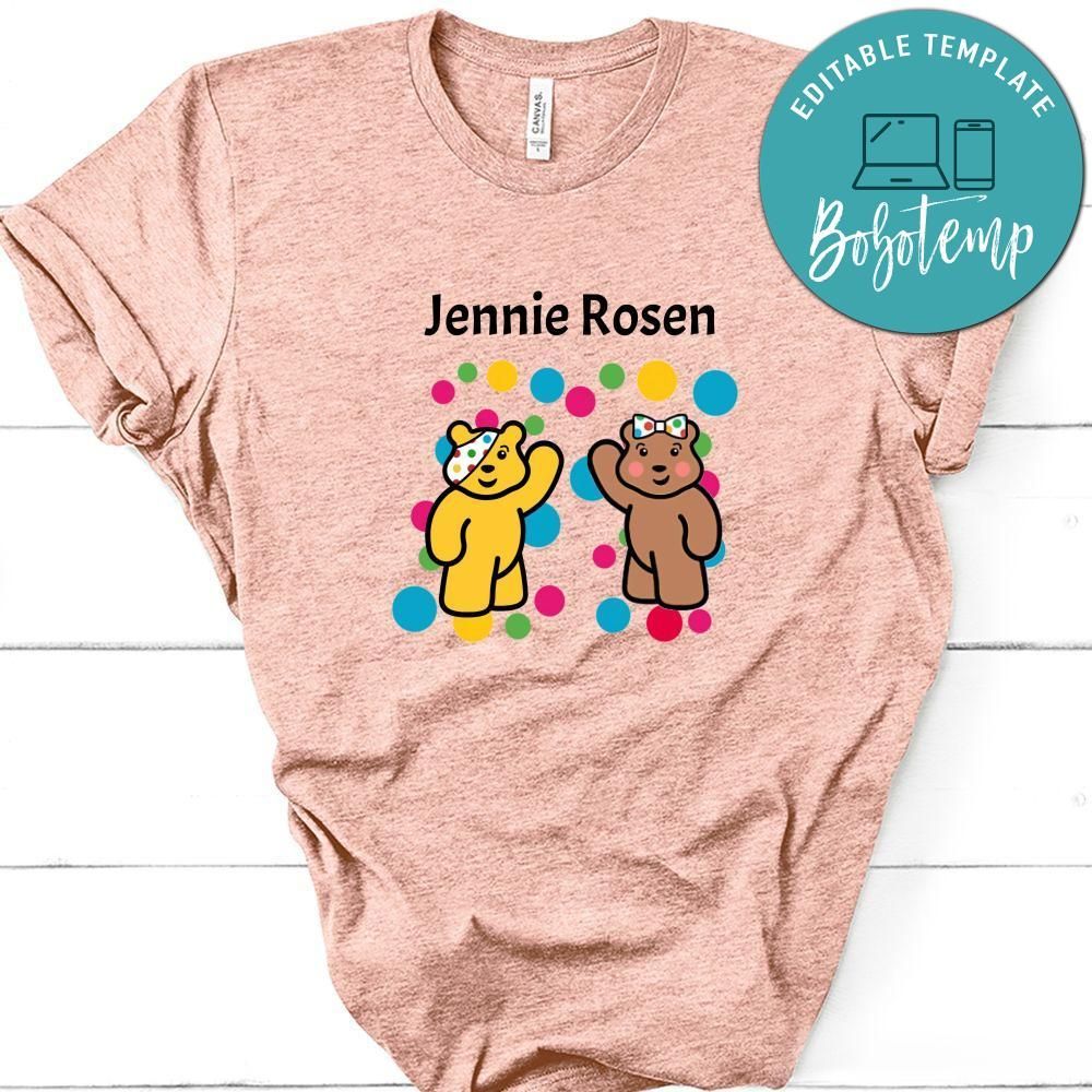 BBC Shirt, Personalize Children in Need Shirt