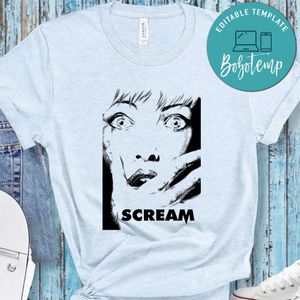 Scream Retro 90s Cult Horror Film Shirt, Scream Face Shirt, Scream Shirt