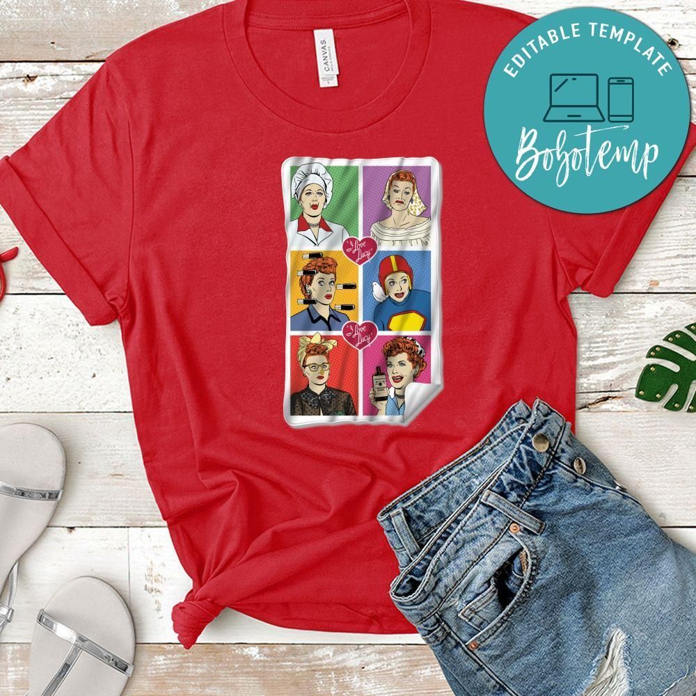 Lucy Cartoon Comic Shirt