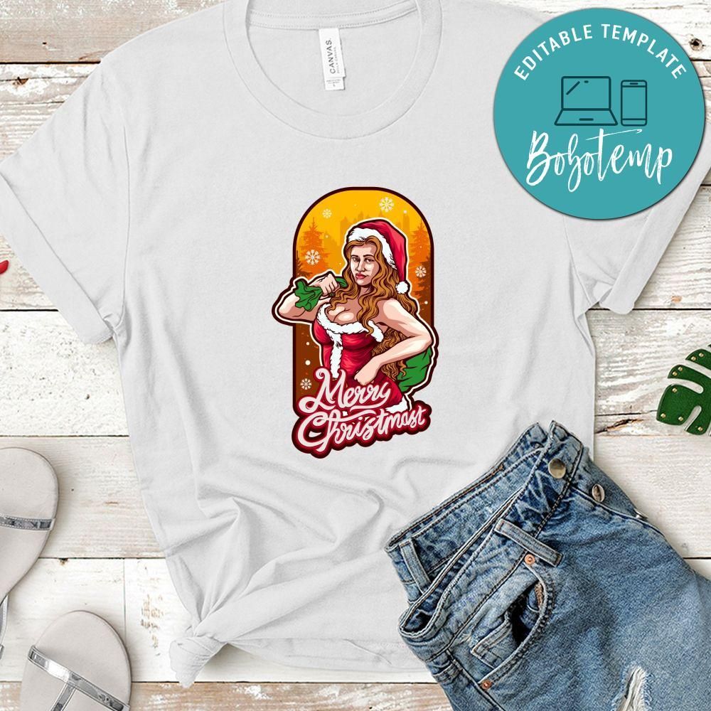 Sexy Girl Merry Christmas Shirt