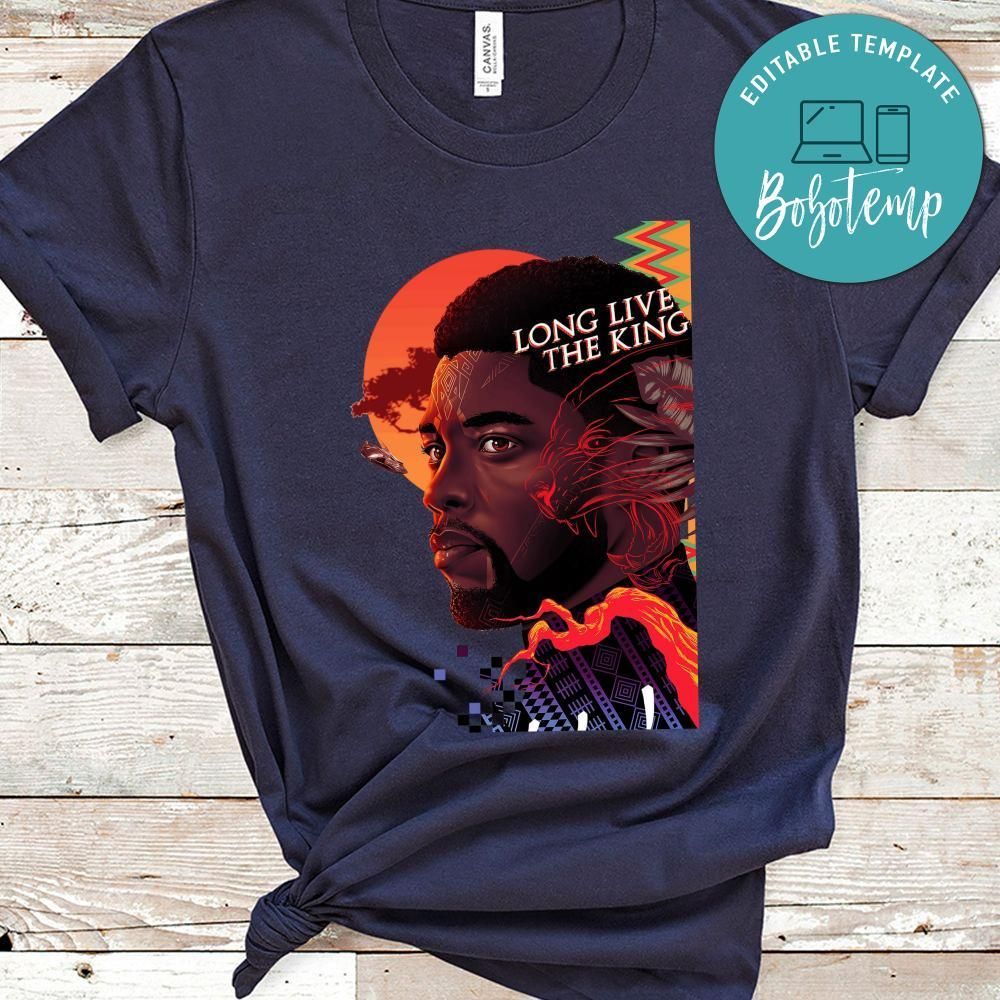 Black Panther Shirt, Chadwick Boseman Shirt, Long Live The King Shirt