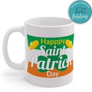 Happy St.Patrick's Day With Flag Mug