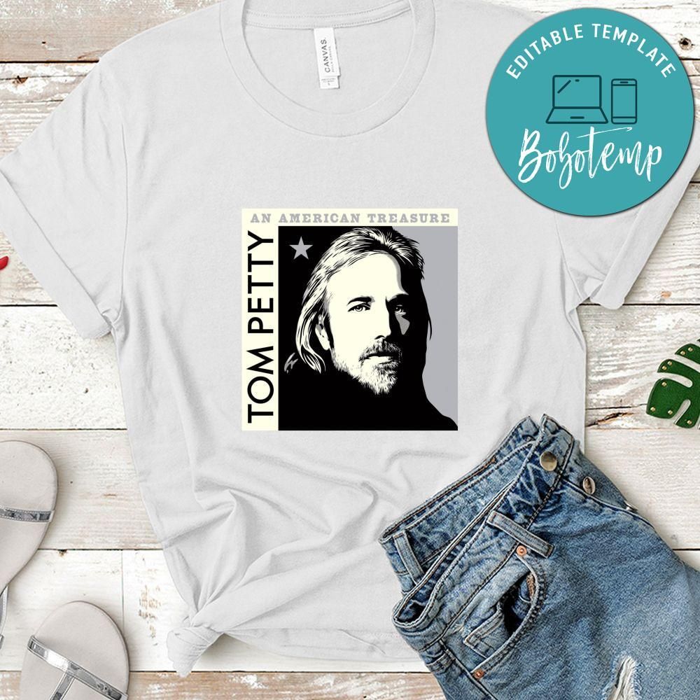 Tom Petty An American Treasure White Shirt