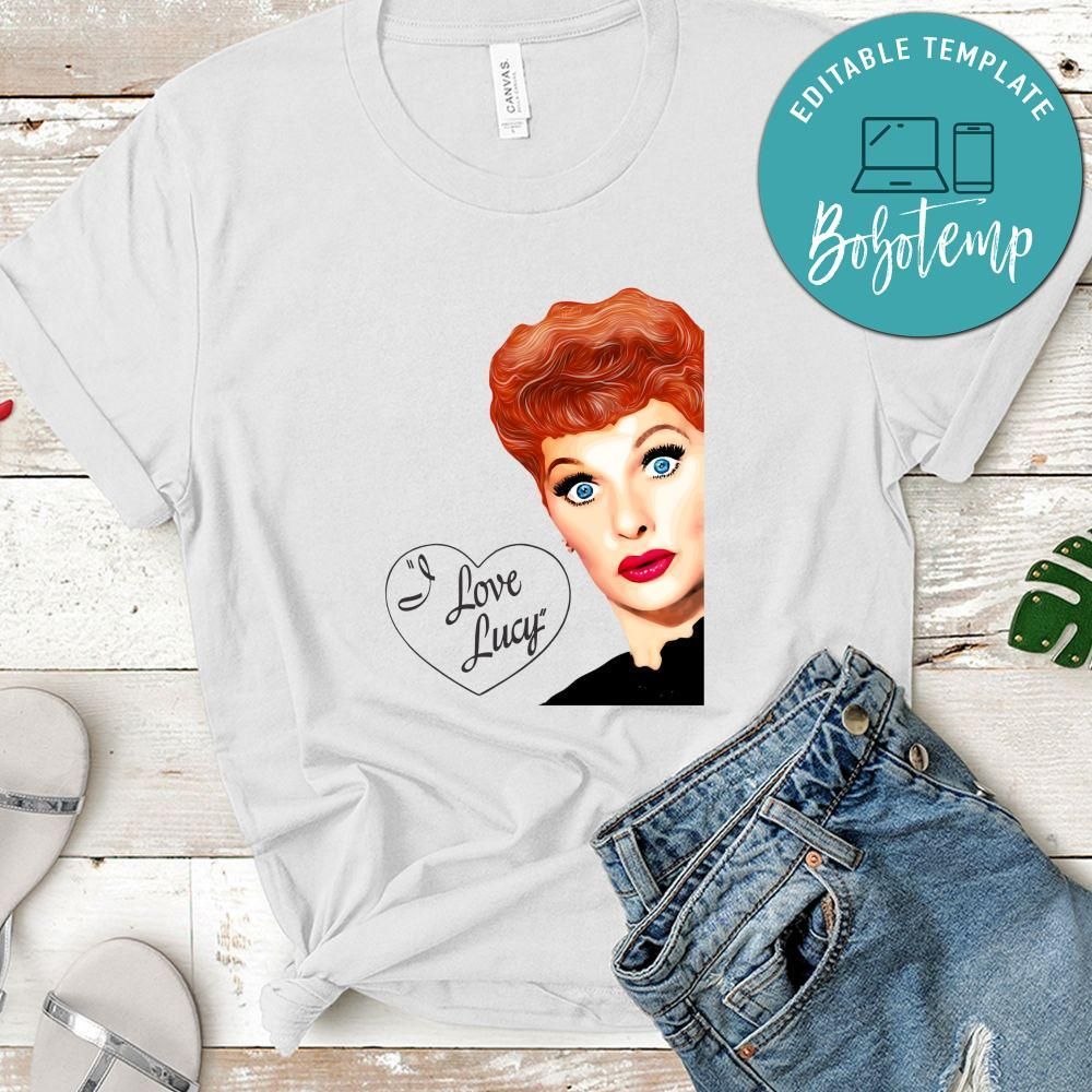 I Love Lucy Heart Shirt Lucy Pop Art Shirt