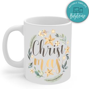 Merry Christmas Typography No30 Mug