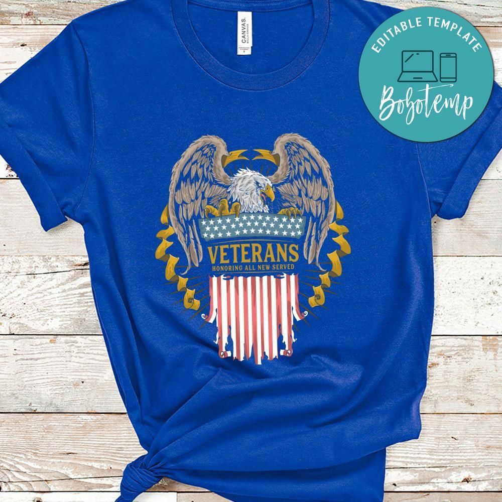 Veteran Eagle With American Flag Tshirt