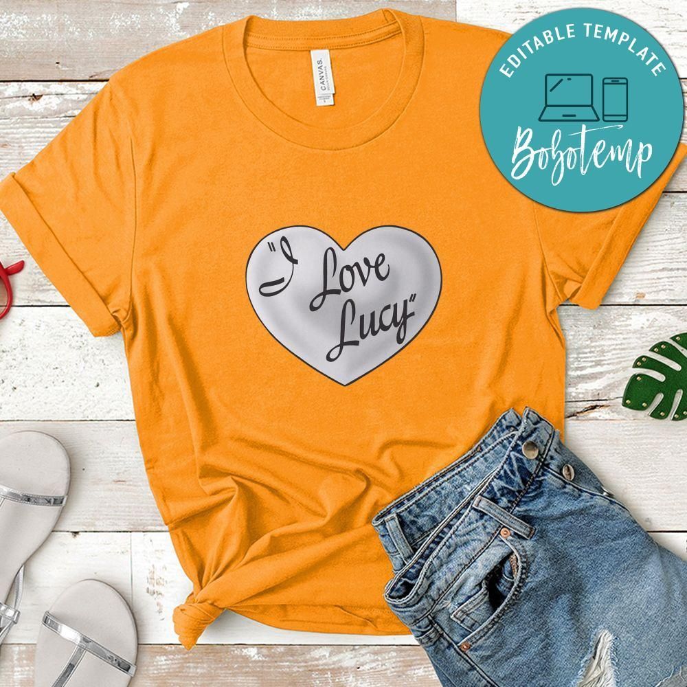 I Love Lucy Heart Shirt