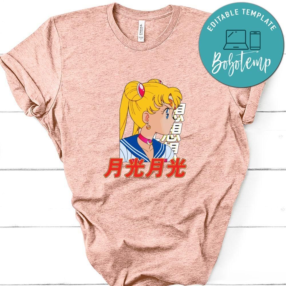 Sailor Moon Shirt, Japanese Anime Shirt