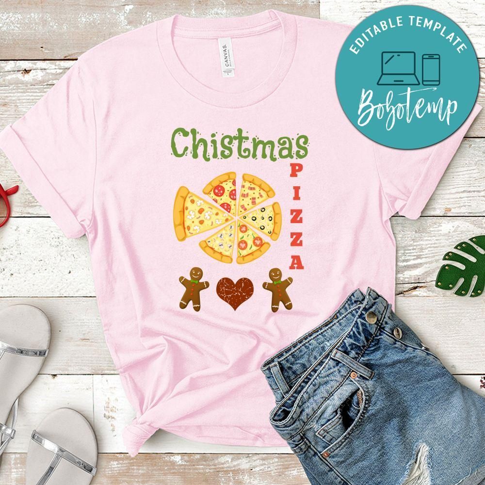 Christmas Pizza And Gingerbread Shirt