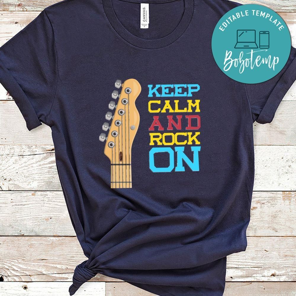 Music Keep Calm And Rock On Shirt