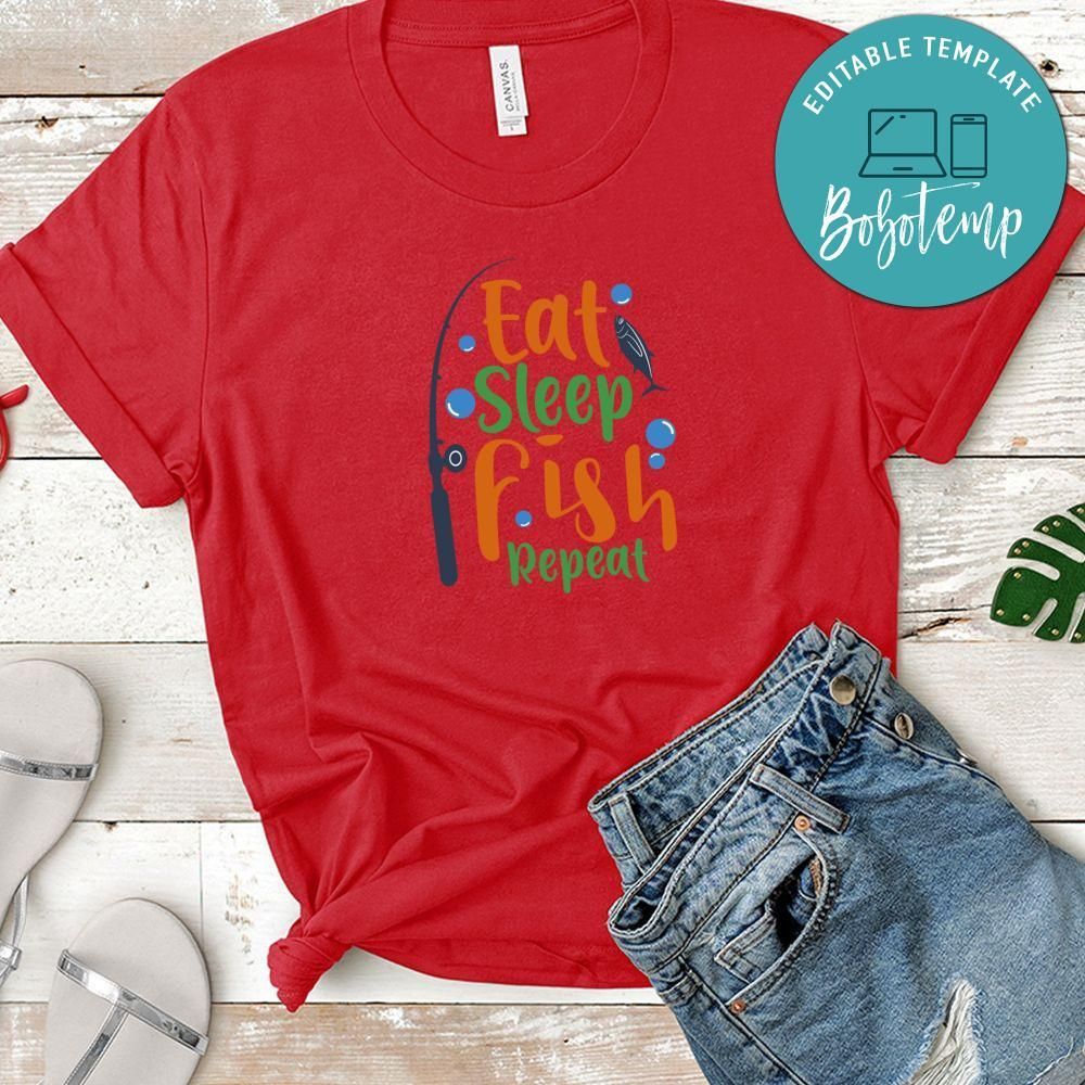 Eat Sleep Fish Repeat T-Shirt