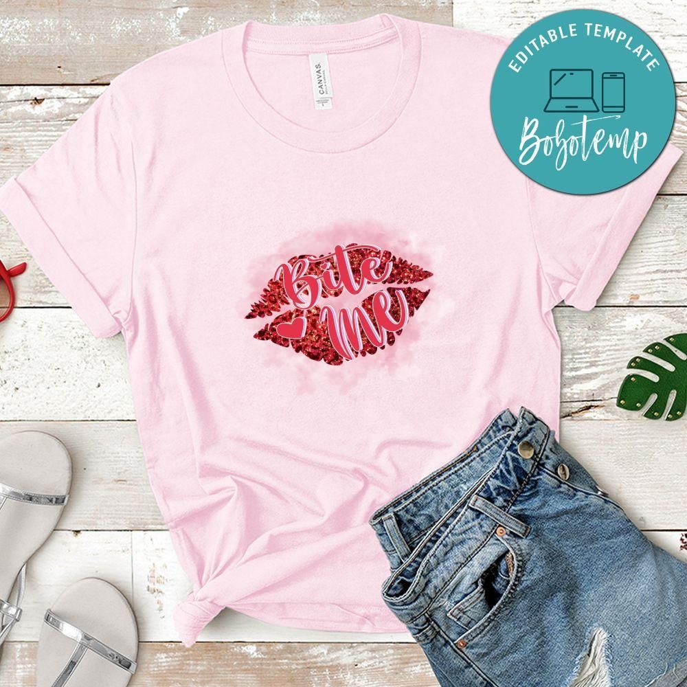 Bite me Valentine Shirt
