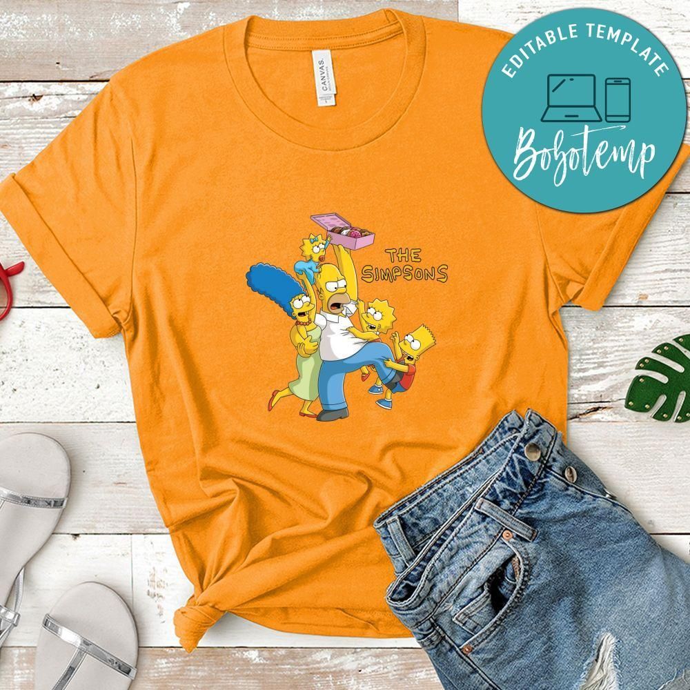 The Simpsons Loves Donuts Shirt