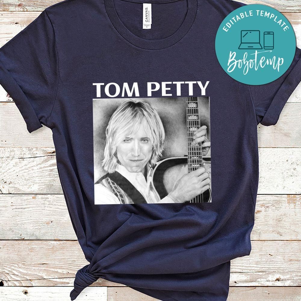 Tom Petty Black And White Shirt