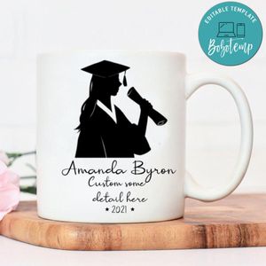 Personalized  Graduation Silhouette Mug