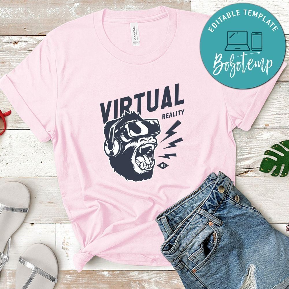 Gamer Vitual Reality White Shirt
