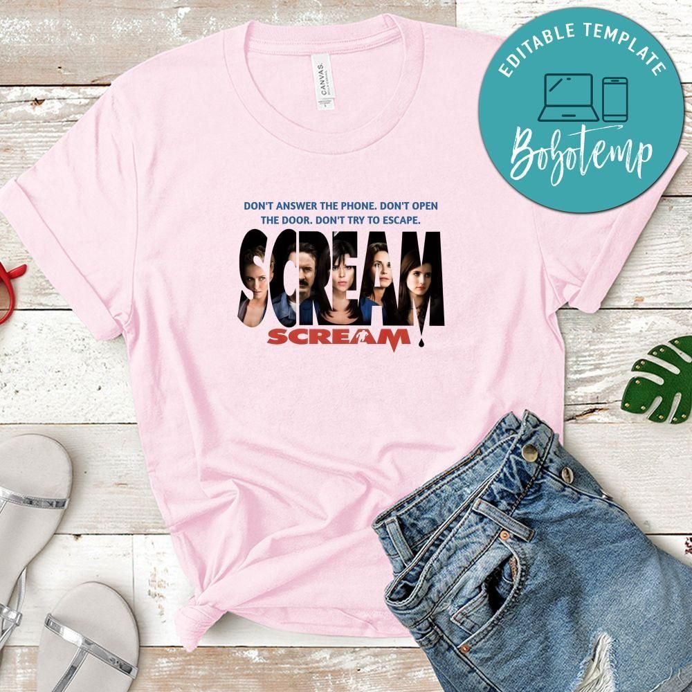 Scream Retro 90s Cult Horror Film Shirt, Scream 4 Shirt