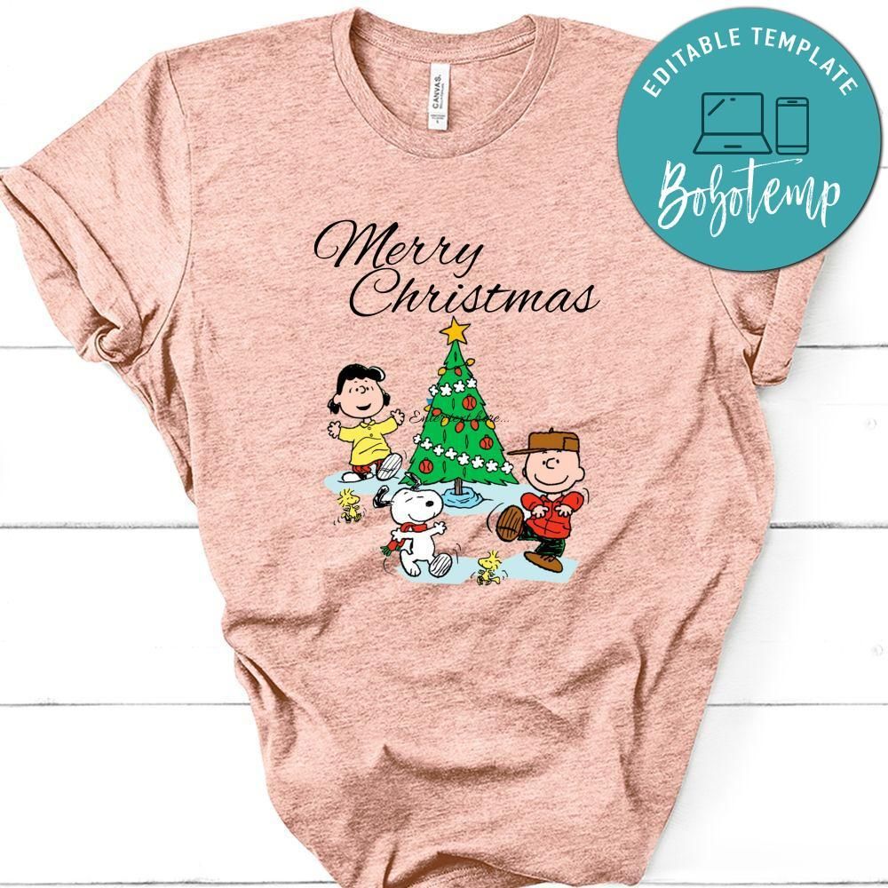 Merry Christmas Charlie Brown and Snoopy Shirt, Merry Christmas Shirt
