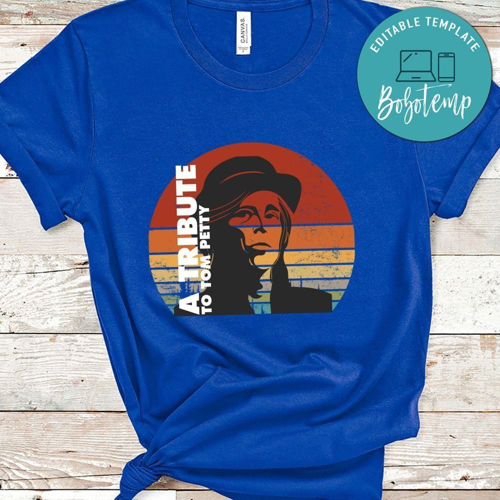 A Tribute To Tom Petty Retro Sunset Shirt