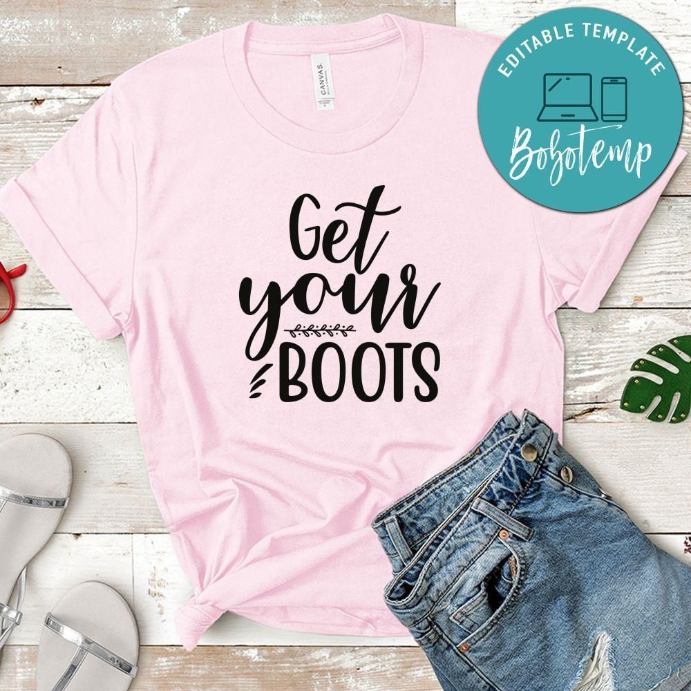 Get You Boots White Shirt