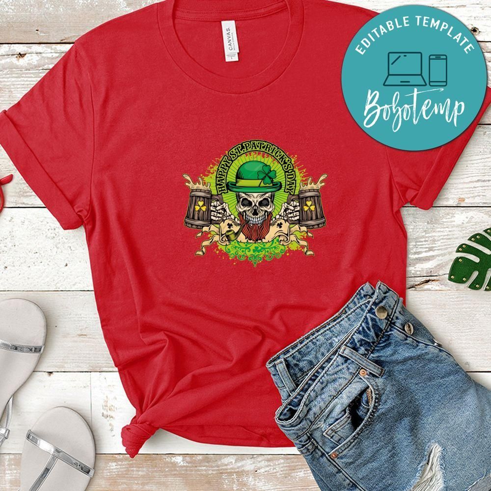 Skull St.Patrick's Day Shirt, Happy St.Patrick's Day Shirt