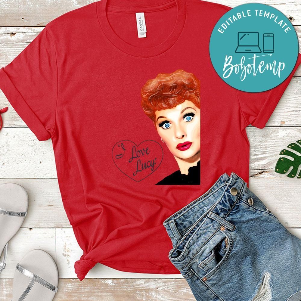 I Love Lucy Heart Shirt Lucy Pop Art Shirt