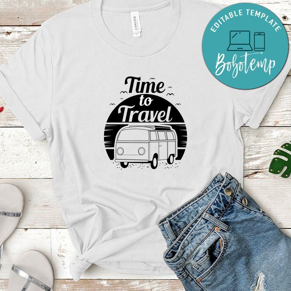 Time To Travel White Shirt