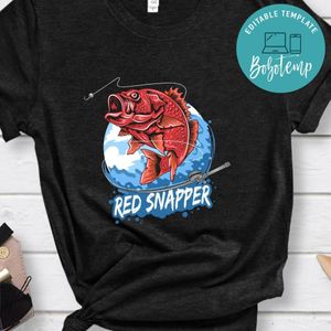 Angler Fish Red Snapper Fisherman Shirt