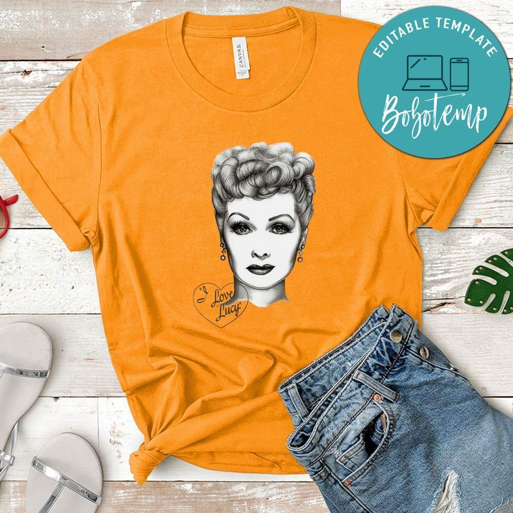 I Love Lucy Black And White Art Shirt