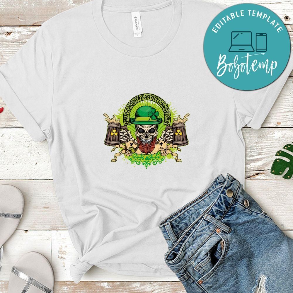 Skull St.Patrick's Day Shirt, Happy St.Patrick's Day Shirt