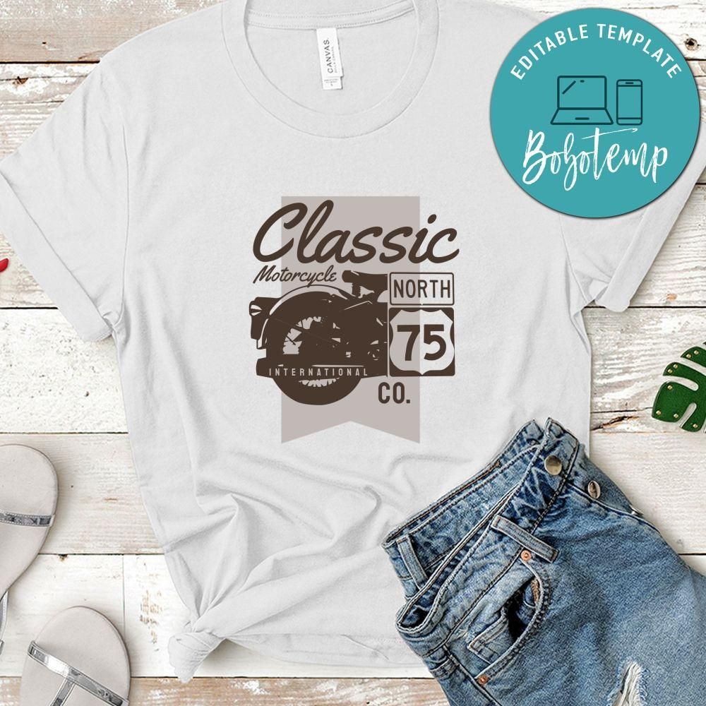 Classic Motorcycle North International Co Shirt