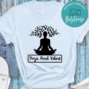 Yoga And Wine T-Shirt