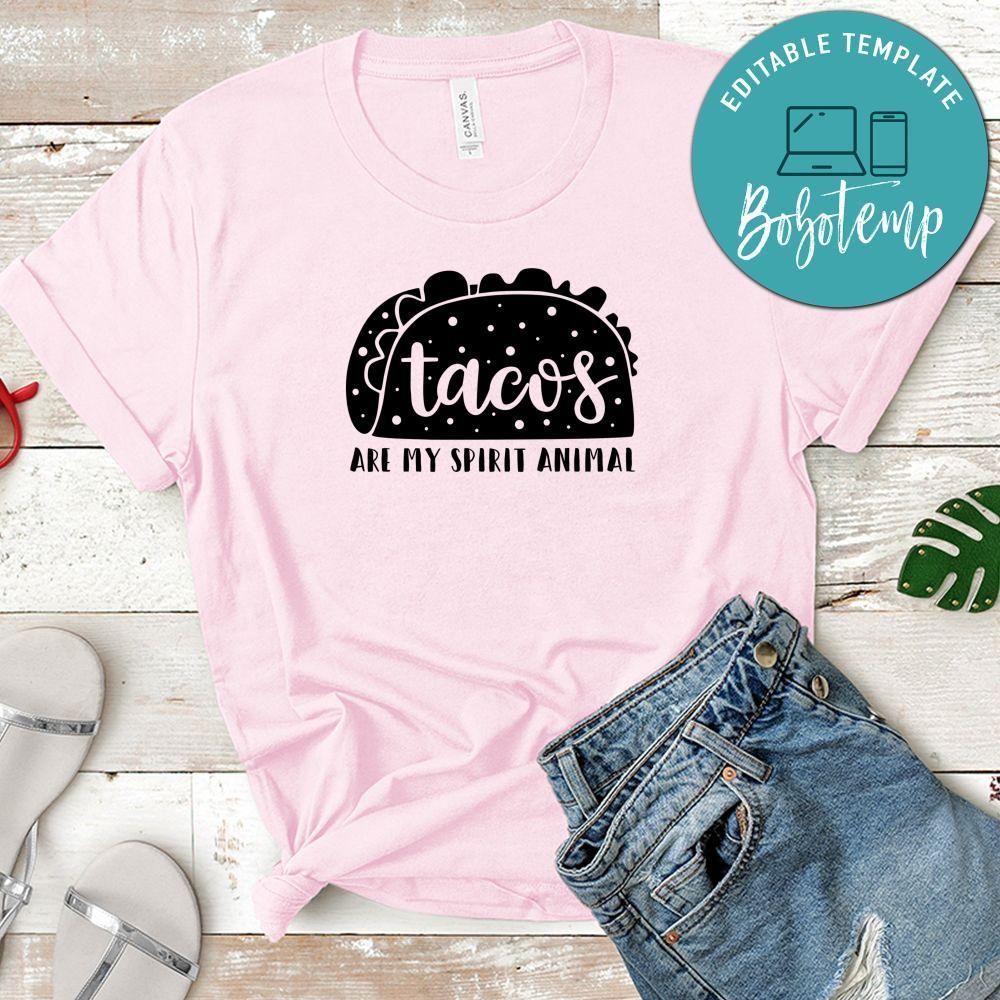 Funny Tacos Are My Spirit Animal Shirt