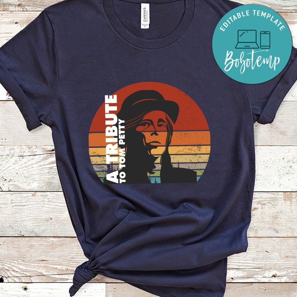 A Tribute To Tom Petty Retro Sunset Shirt