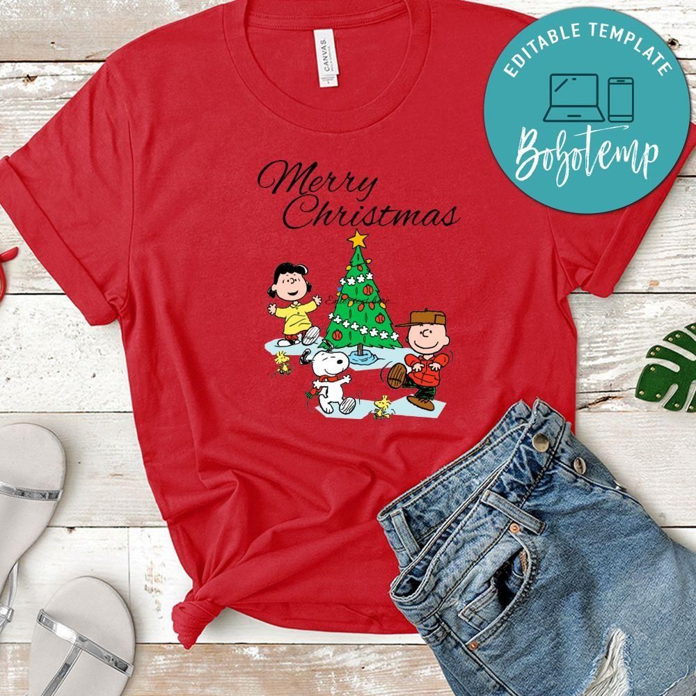 Merry Christmas Charlie Brown and Snoopy Shirt, Merry Christmas Shirt
