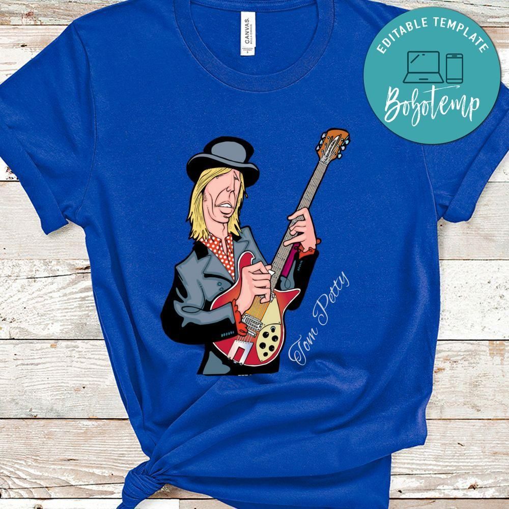 Funny Tom Petty Art Black Shirt