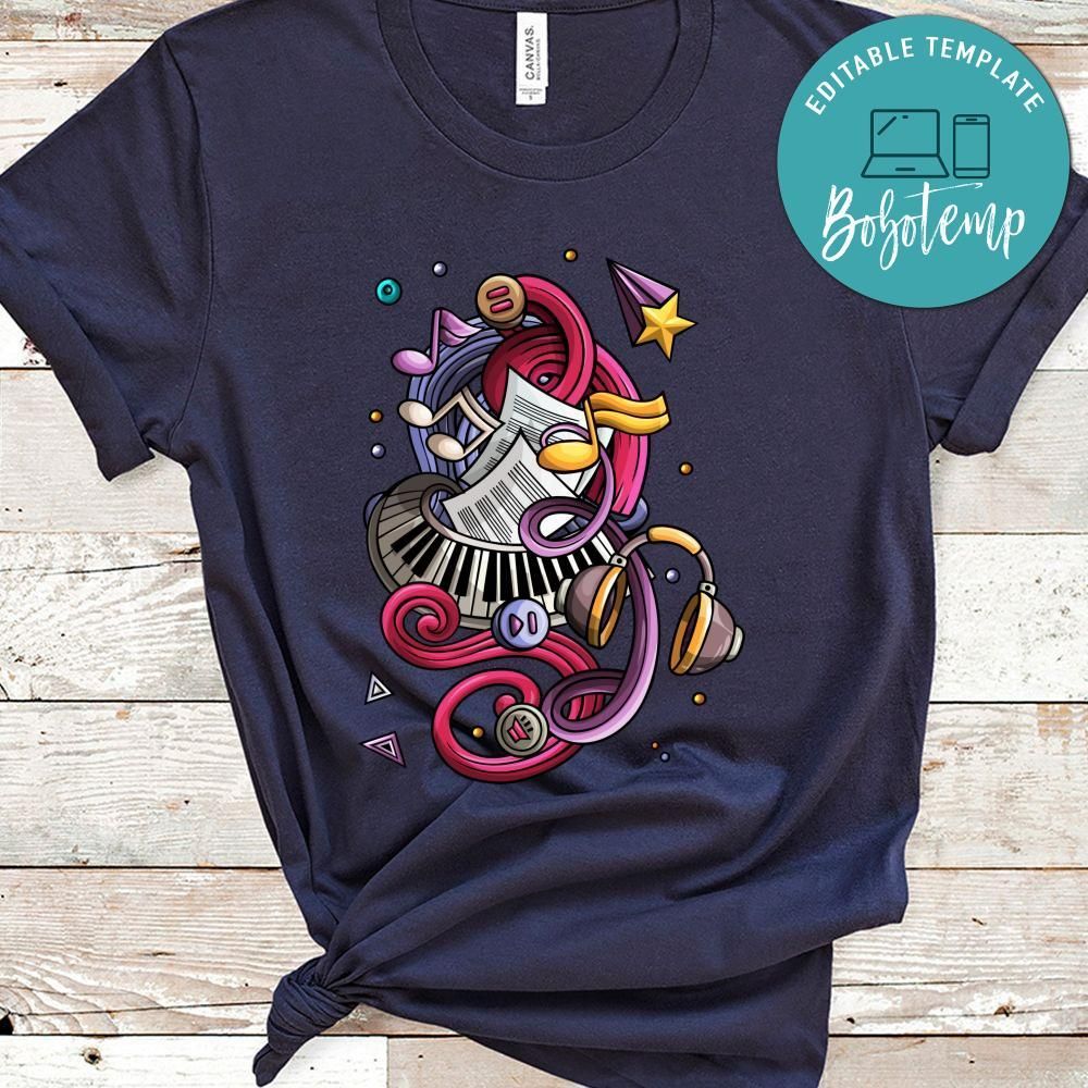 Cartoon Music and Instruments No5 Shirt