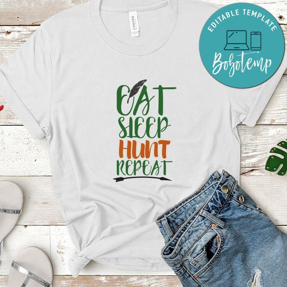 Eat Sleep Hunt Repeat Tshirt