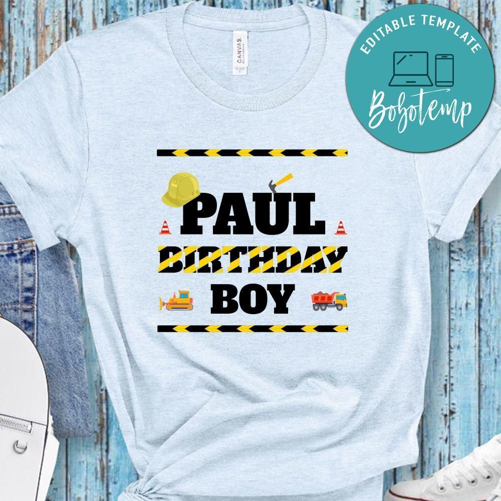 Construction Crew Birthday Party Family, Coordinating Construction PNG file template