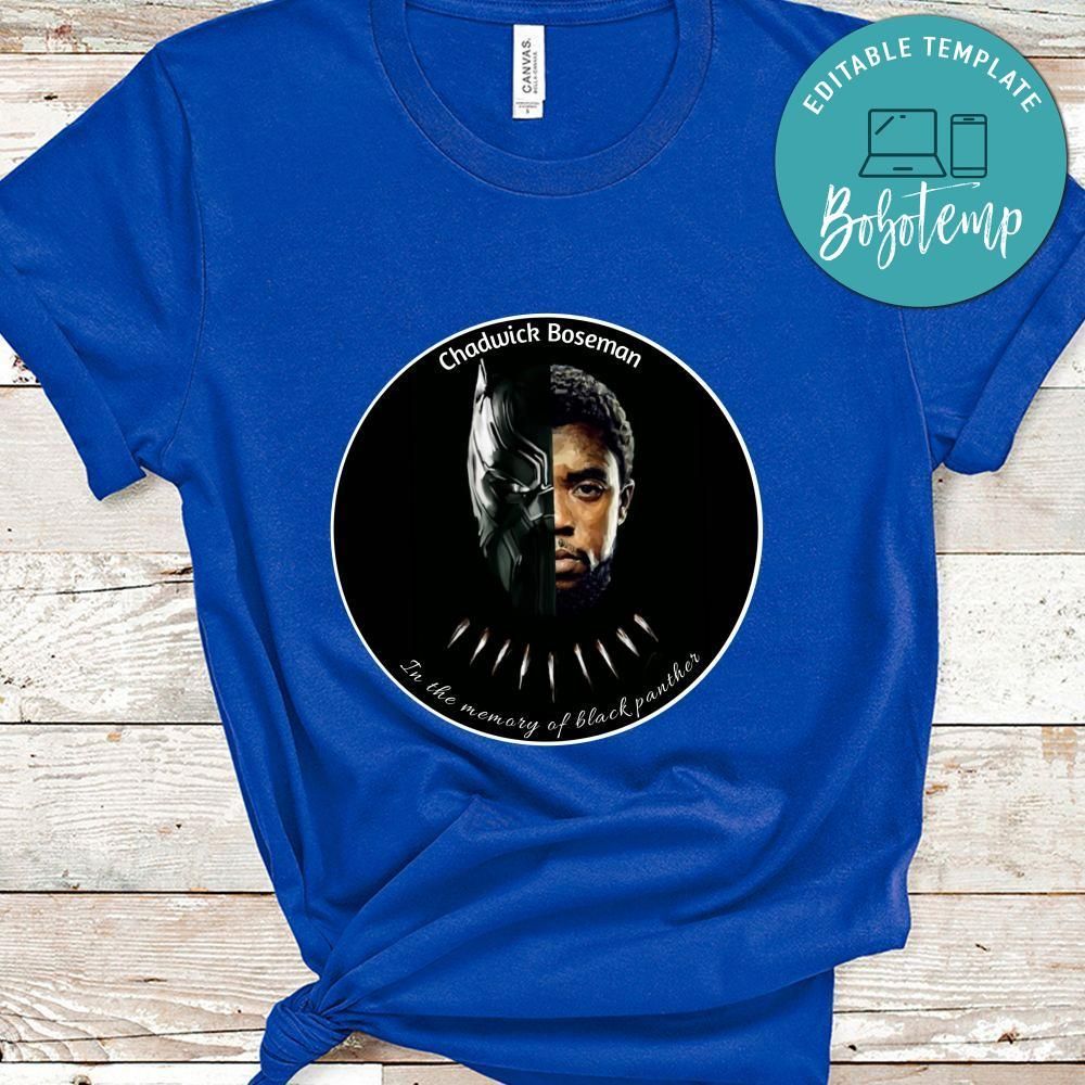 Black Panther Shirt, Chadwick Boseman In The Memory Of Black Panther Shirt
