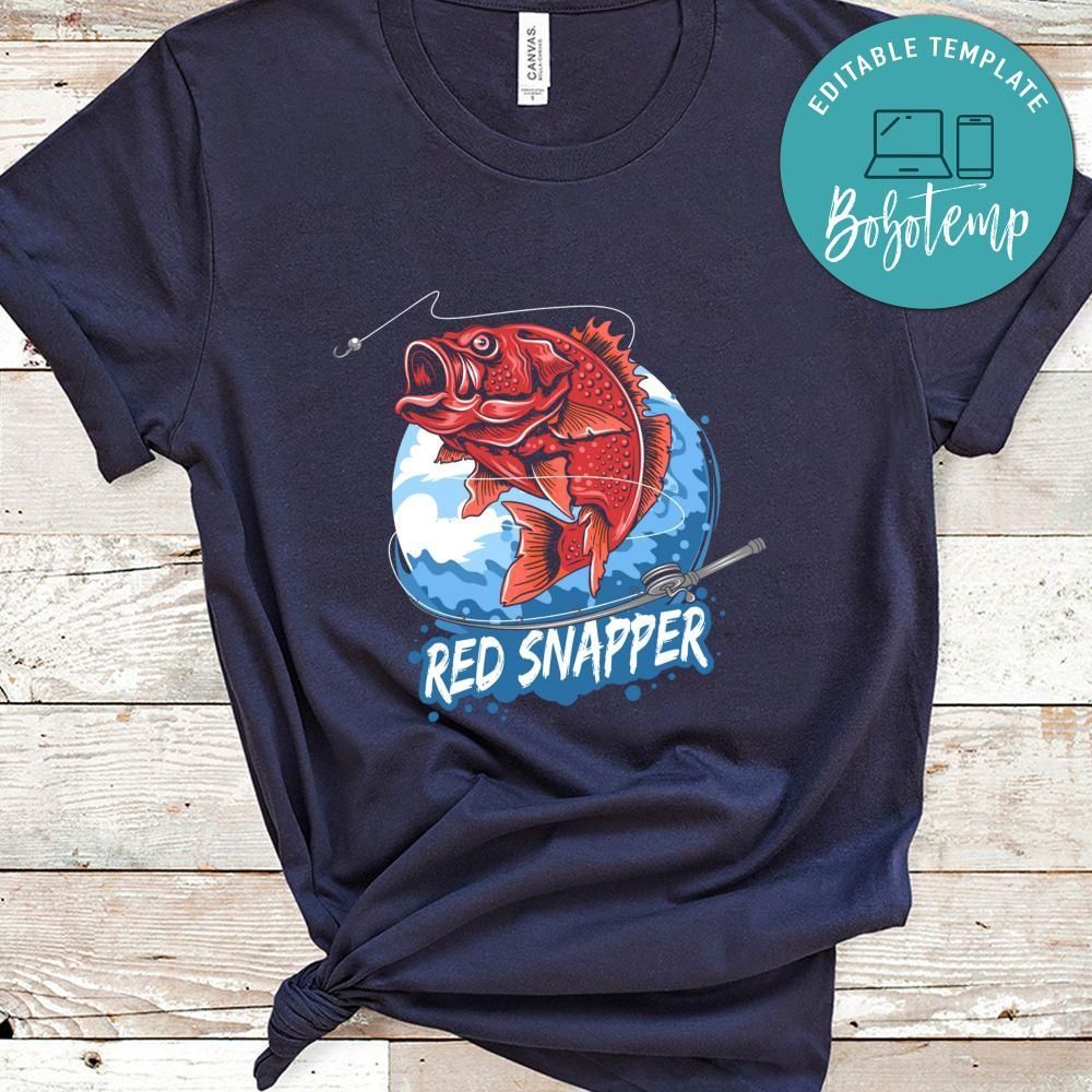 Angler Fish Red Snapper Fisherman Shirt
