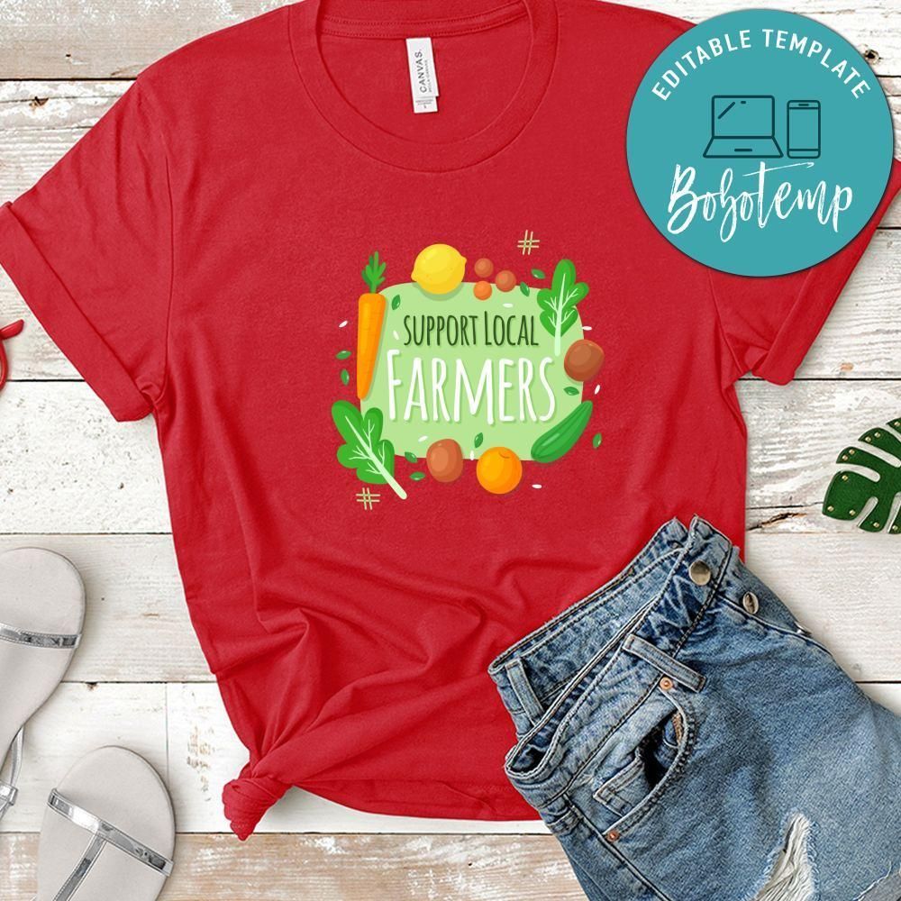 Veggies Support Local Farmers Shirt