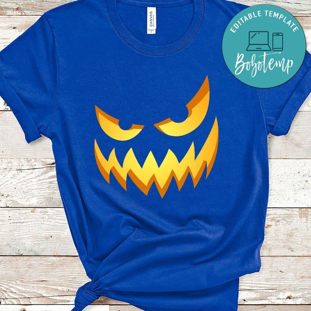 Scary Funny Glowing Faces Halloween Pumpkin Ghost No3 Shirt