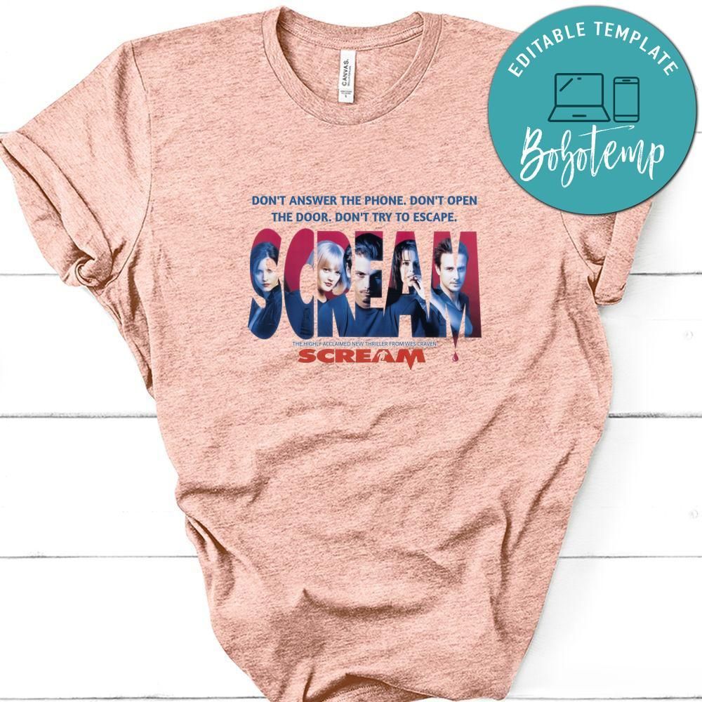 Scream Retro 90s Cult Horror Film Shirt, Scream Shirt