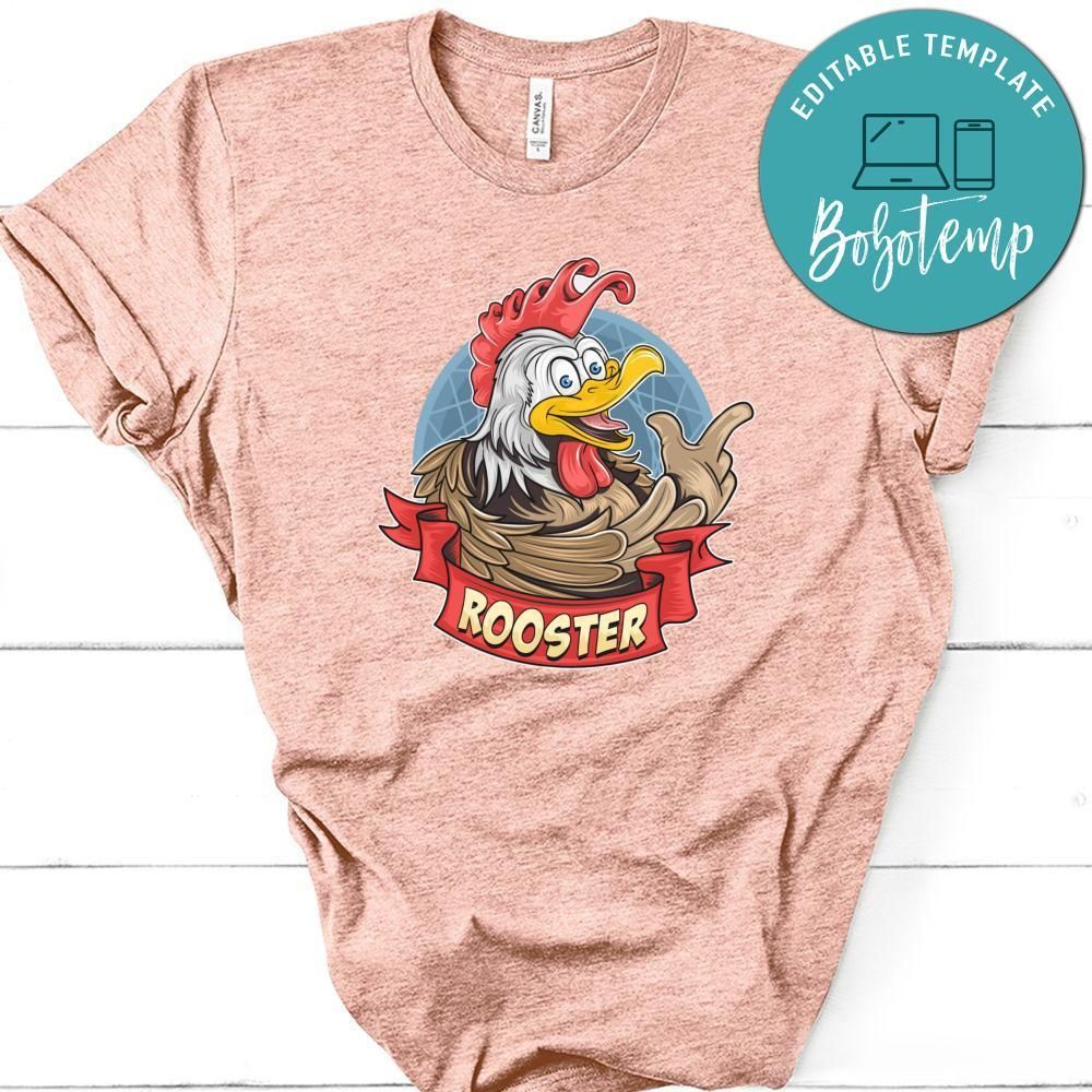 Rooster Chicken Smile Funny Cute Shirt