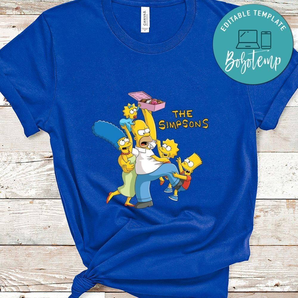 Simpson Family Loves Donuts Shirt
