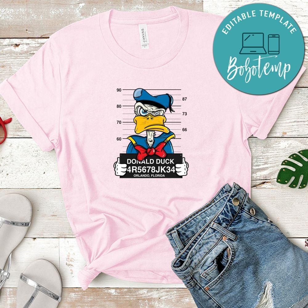 Jail Donald Duck Shirt