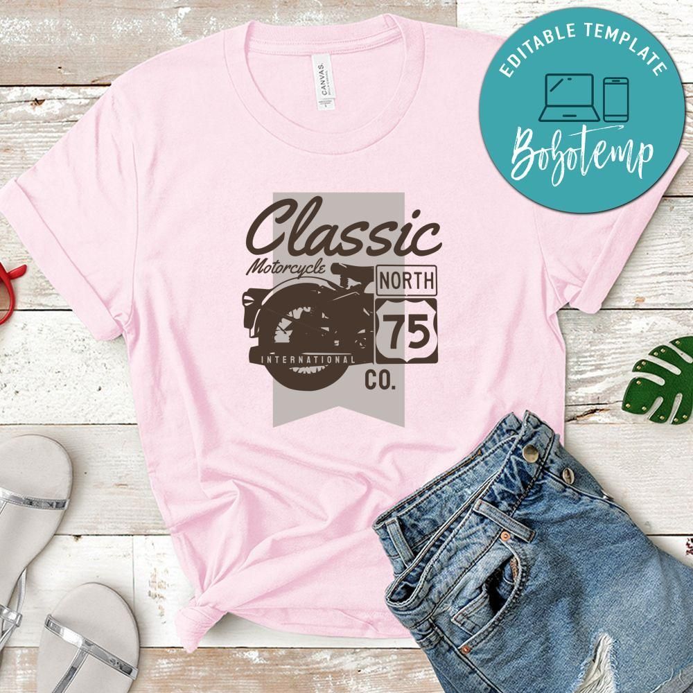 Classic Motorcycle North International Co Shirt