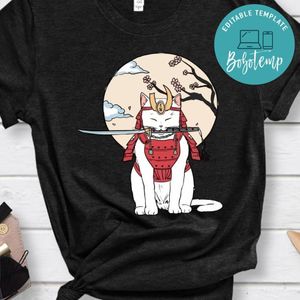 Japon Cat And Catana Shirt